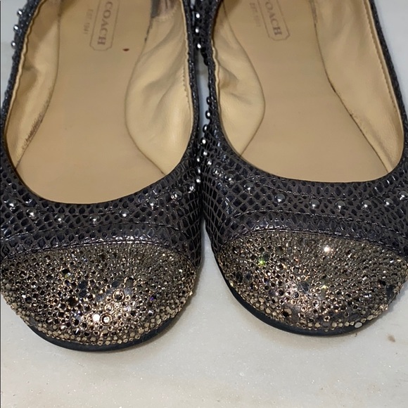 COACH Ballet Flats in Pewter Snake - Picture 6 of 8